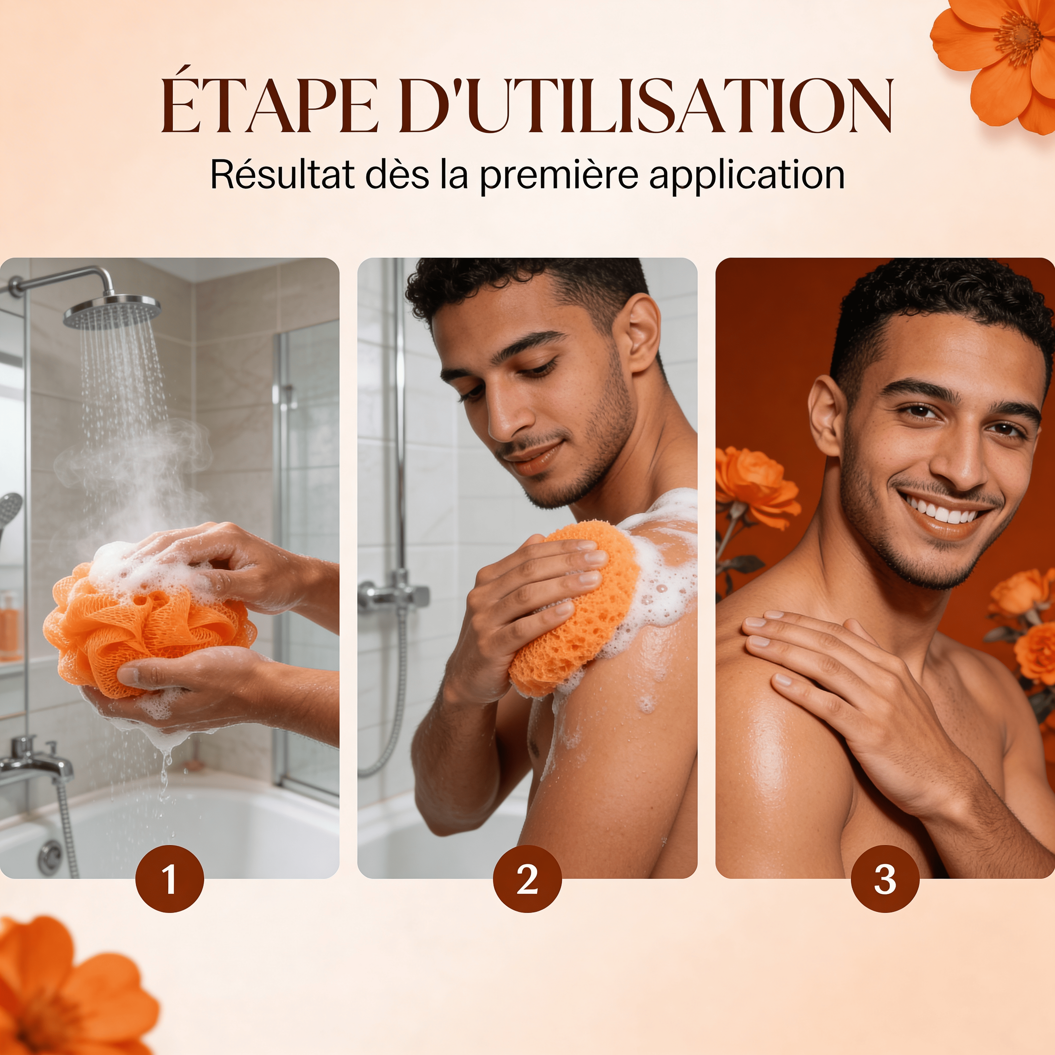 JODHUR Gel Douche aux Huiles Essentielles Vitalité au moringa et argan, hydratant et nourrissant pour une peau douce et saine.