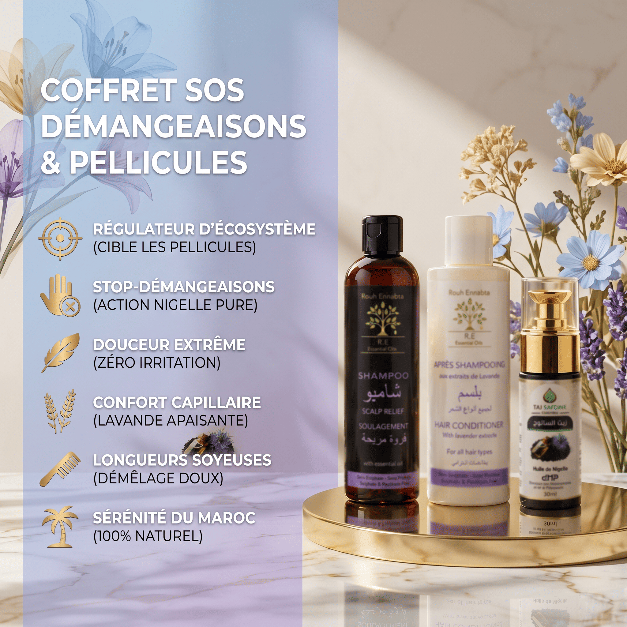Coffret SOS Démangeaisons & Pellicules | Cuir Chevelu Apaisé