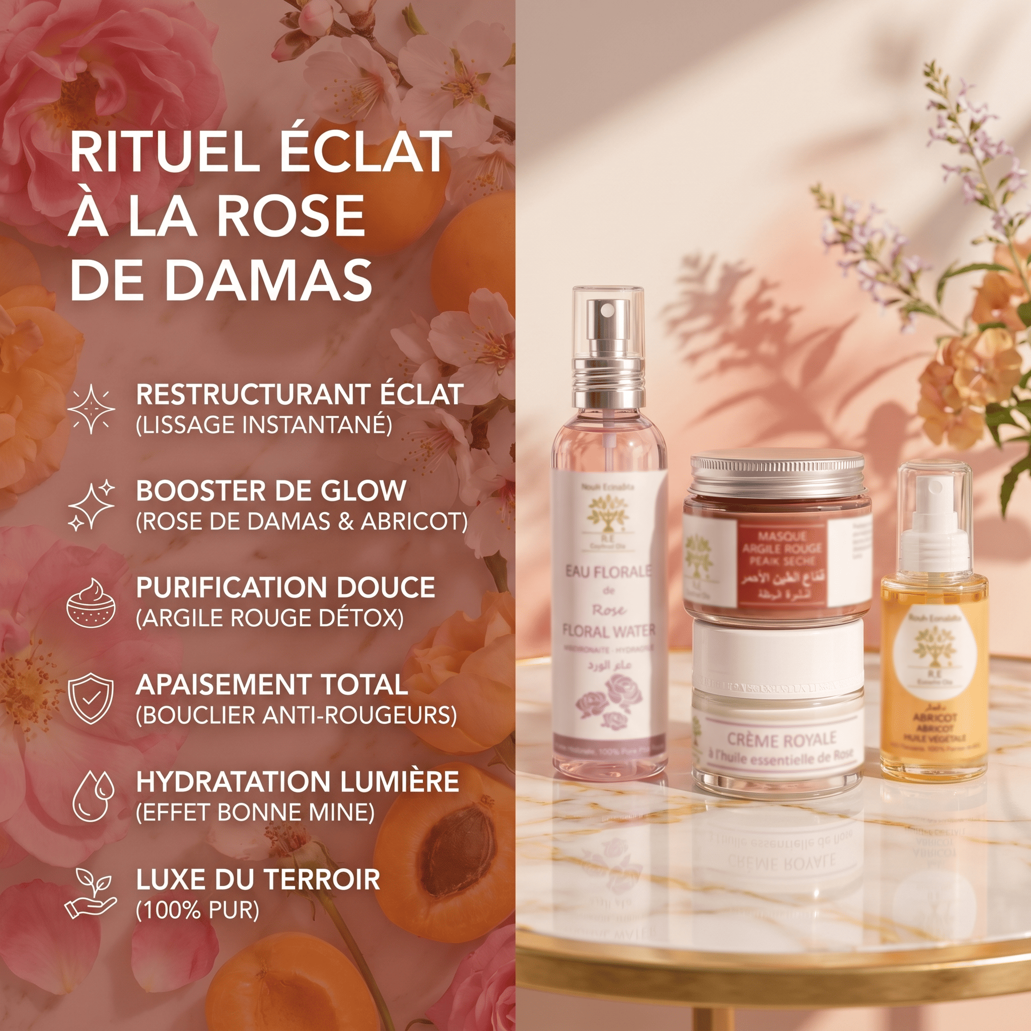 Rituel Éclat à la Rose de Damas | Glow & Bonne Mine