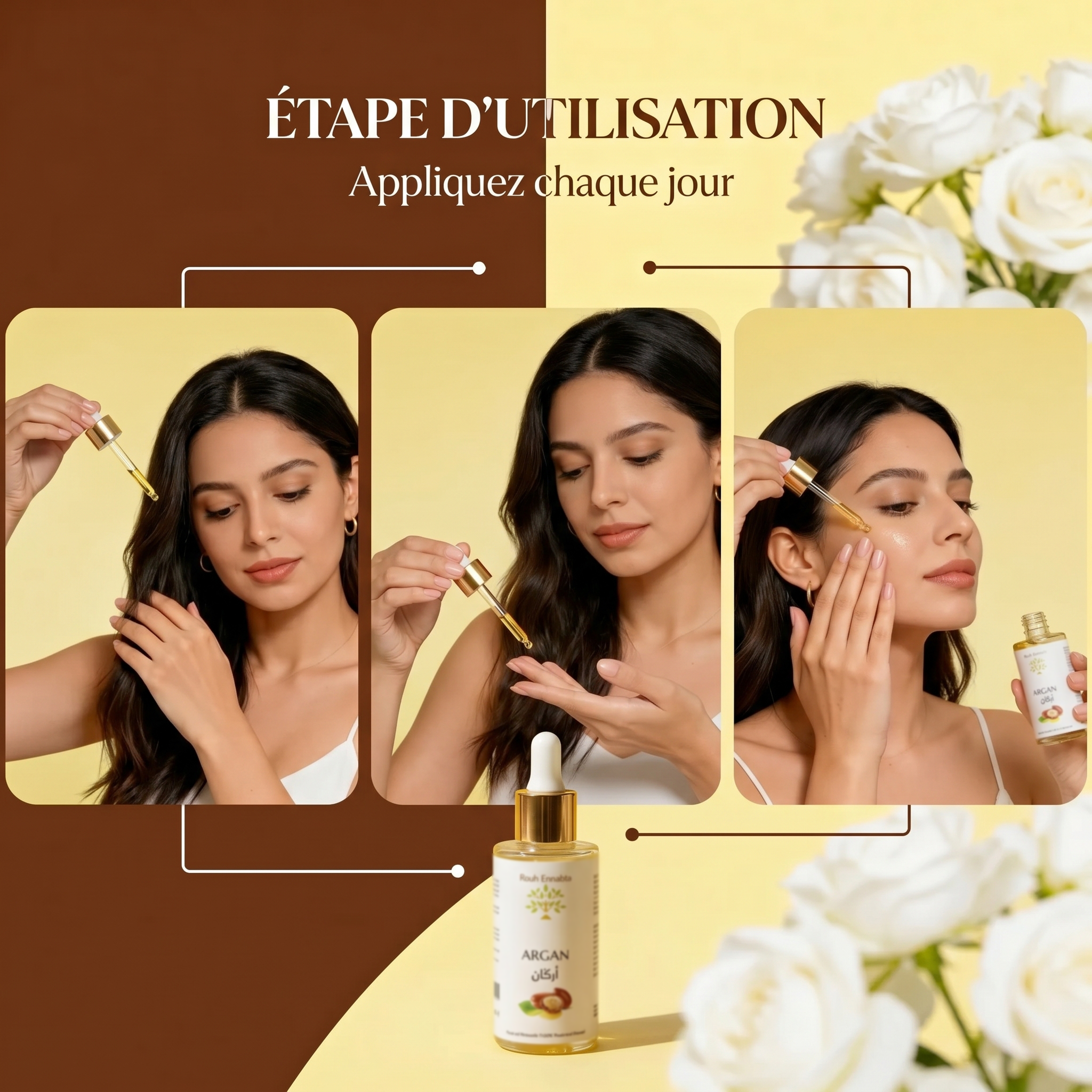 Huile d'Argan Pure BIO – Trésor Anti-âge