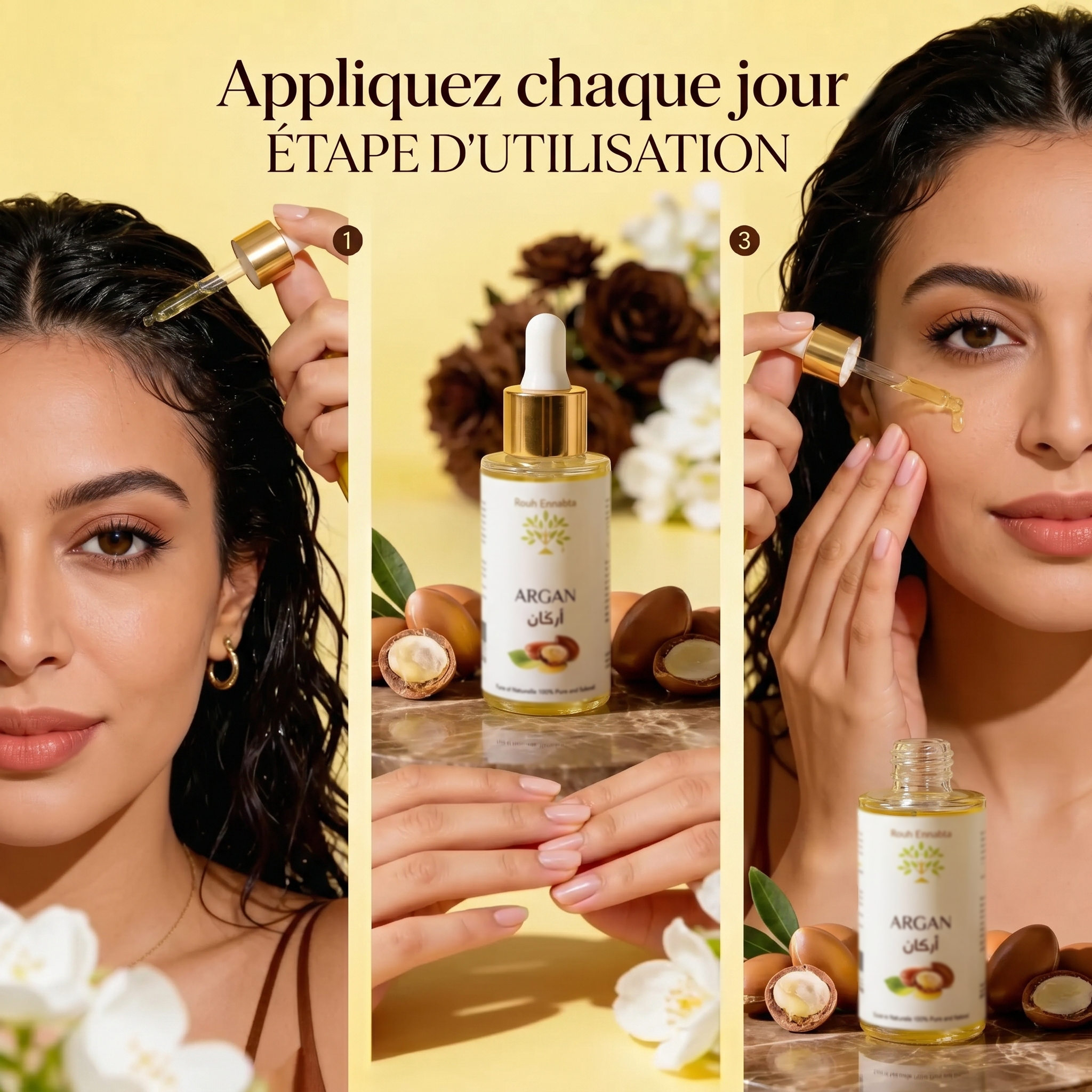 Huile d'Argan Pure BIO – Trésor Anti-âge